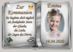 Tortenaufleger Fototorte Tortenbild Zur Kommunion Buchform DIN A4 K34