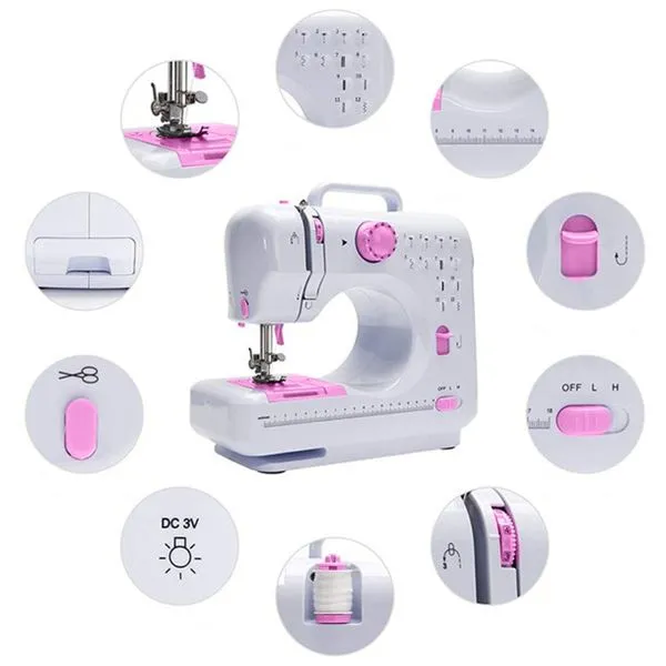 Tragbare Nähmaschine Elektrische Mini Reisenähmaschine Handnähmaschine Retoo 11 Tragbare Nähmaschine Elektrische Mini Reisenähmaschine Handnähmaschine Retoo – Bild 11