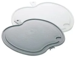 Centi APPLE Schneidebrett Stabil Grau Oder Weiß - 22,5 X 21 Cm Polypropylen