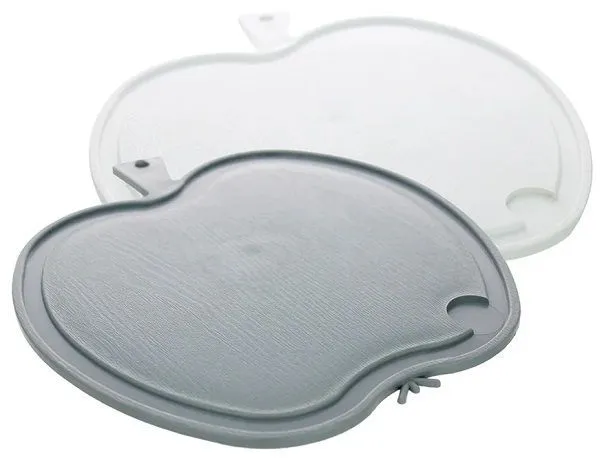 Centi APPLE Schneidebrett Stabil Grau Oder Weiß - 22,5 X 21 Cm Polypropylen 1 Centi APPLE Schneidebrett Stabil Grau Oder Weiß - 22,5 X 21 Cm Polypropylen
