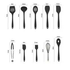 Silikon Küchenutensilien Set 10 Teilig Küchenbesteck Kochzubehör Kochset Retoo 25 Silikon Küchenutensilien Set 10 Teilig Küchenbesteck Kochzubehör Kochset Retoo -Haushalt & Küche Geschäft 569585307