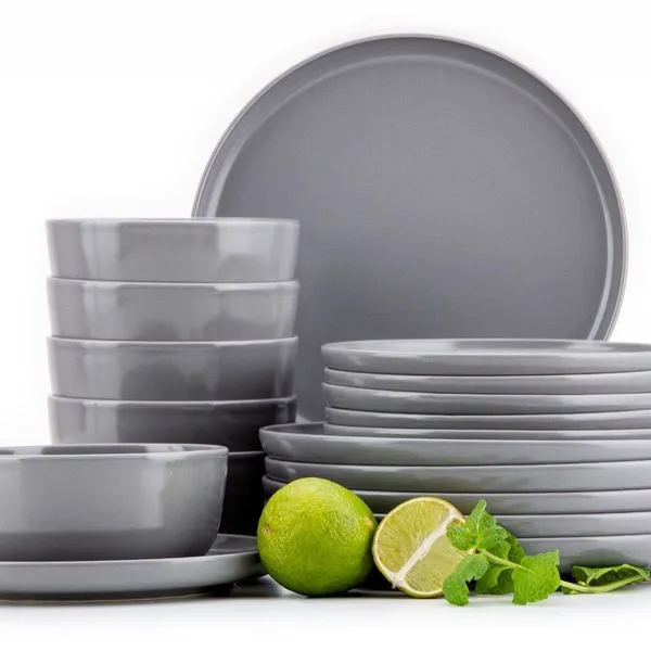 Geschirrset & Tafelservice & Schüsselset 6 Personen (18 Stück) Weiß VICTO Konsimo 6 Geschirrset & Tafelservice & Schüsselset 6 Personen (18 Stück) Weiß VICTO Konsimo – Bild 6