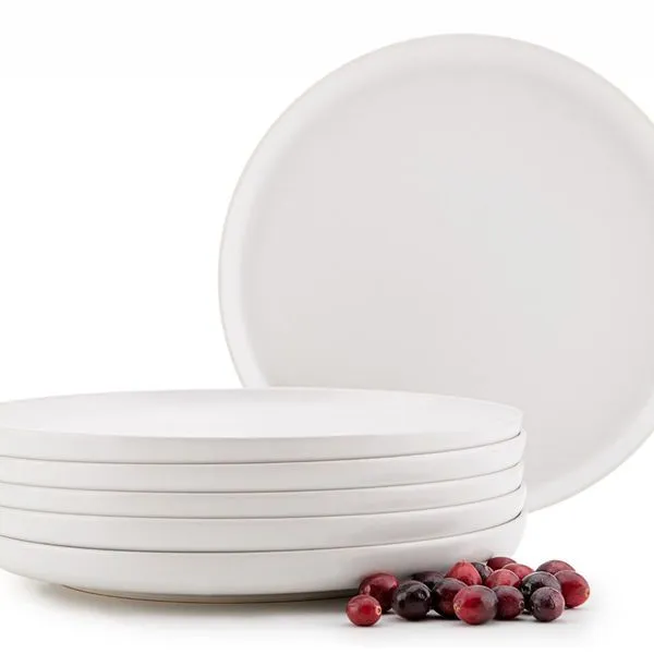 Geschirrset & Tafelservice & Speiseteller 6 Stück Weiß VICTO Konsimo 1 Geschirrset & Tafelservice & Speiseteller 6 Stück Weiß VICTO Konsimo