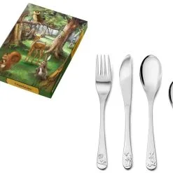Zilverstad Kinderbesteck Set Edelstahl Waldtiere Kinderbesteckset - Besteck Für Kinder 5 Zilverstad Kinderbesteck Set Edelstahl Waldtiere Kinderbesteckset - Besteck Für Kinder -Haushalt & Küche Geschäft 571452078