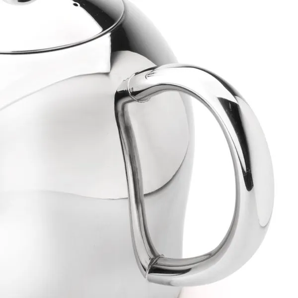 Bredemeijer Große Teekanne Set 1.4 L Edelstahl Glanz & Holz Untersetzer Braun 4 Bredemeijer Große Teekanne Set 1.4 L Edelstahl Glanz & Holz Untersetzer Braun – Bild 4