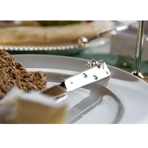 Versilbertes 6 Teiliges Buttermesser Set Motiv Käse & Maus 3 Versilbertes 6 Teiliges Buttermesser Set Motiv Käse & Maus – Bild 3