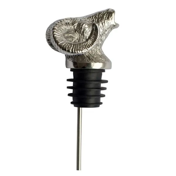 Edelstahl Flaschenausgießer Motiv Widder Ø 3 Cm 1 Edelstahl Flaschenausgießer Motiv Widder Ø 3 Cm