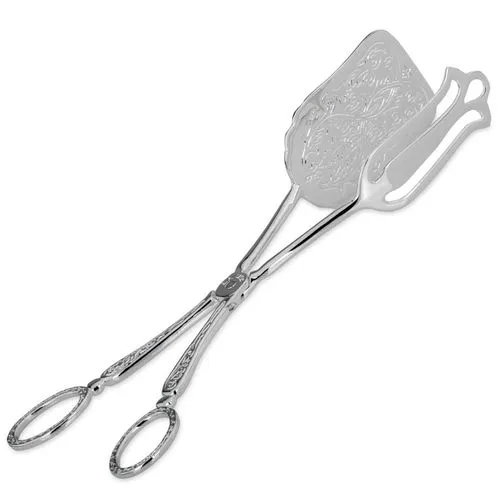 Kleine Versilberte Verzierte Gebäckzange 22 Cm Lang 1 Kleine Versilberte Verzierte Gebäckzange 22 Cm Lang