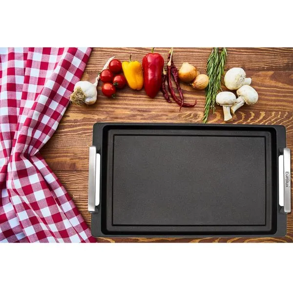 Eurolux Teppanyaki Grill-Platte Induktion 41x24 Cm -Teppan Yaki Edesltahlgriffe 5 Eurolux Teppanyaki Grill-Platte Induktion 41x24 Cm -Teppan Yaki Edesltahlgriffe – Bild 5