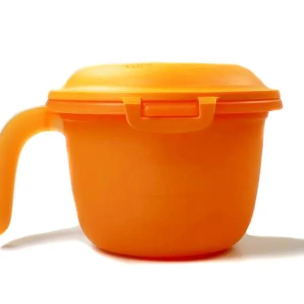 Tupperware Mikrowelle Junior-Reis-Meister 550 Ml Orange/ Weiß Single Reiskocher 2 Tupperware Mikrowelle Junior-Reis-Meister 550 Ml Orange/ Weiß Single Reiskocher – Bild 2
