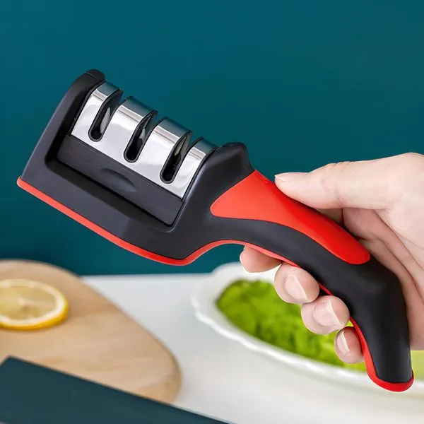 Messerschärfer Messerschleifer Elektrisch Messer Schere 3 Stufen Manuell Retoo 7 Messerschärfer Messerschleifer Elektrisch Messer Schere 3 Stufen Manuell Retoo – Bild 7