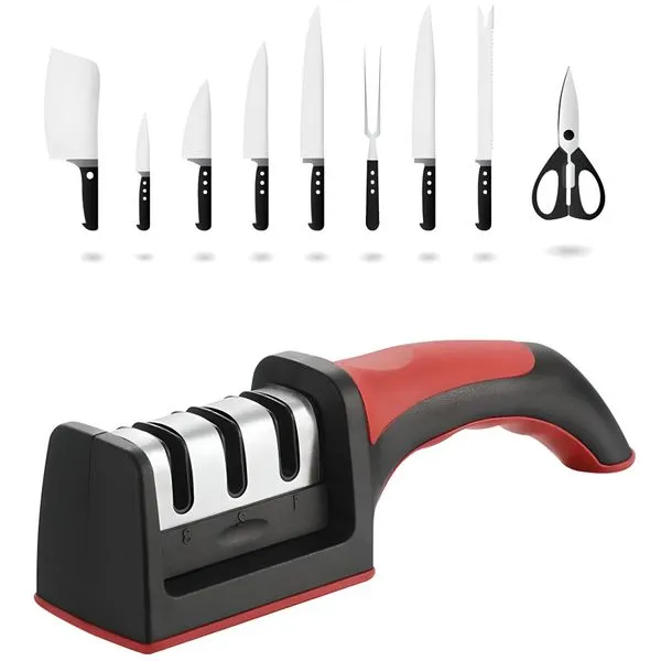 Messerschärfer Messerschleifer Elektrisch Messer Schere 3 Stufen Manuell Retoo 9 Messerschärfer Messerschleifer Elektrisch Messer Schere 3 Stufen Manuell Retoo – Bild 9