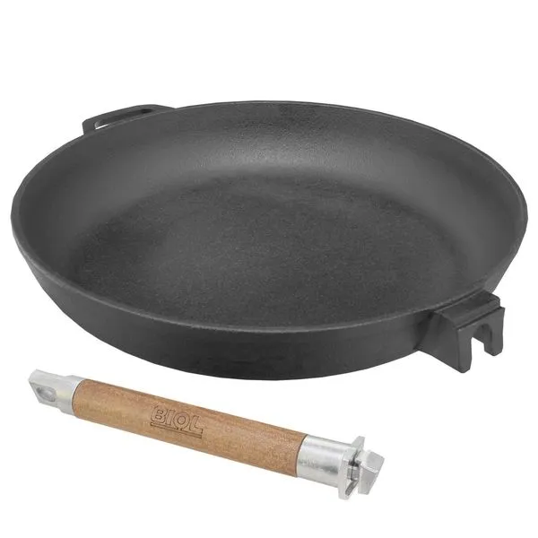 Biol Gusseisenpfanne 22 Cm Gußeisenpfanne Mit Abnehmbarem Holzgriff Pfanne Aus Gusseise... 8 Biol Gusseisenpfanne 22 Cm Gußeisenpfanne Mit Abnehmbarem Holzgriff Pfanne Aus Gusseise... – Bild 8