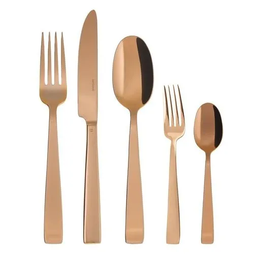 Sambonet Flat Edelstahl/ PVD Kupfer Besteck 30tlg. Vh. S0015-S00018-62712CN1 1 Sambonet Flat Edelstahl/ PVD Kupfer Besteck 30tlg. Vh. S0015-S00018-62712CN1