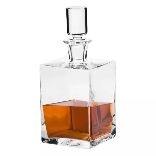 KROSNO Caro Quadratische Karaffe Für Whisky Rum Dekanter | 750 ML | Handwäsche 1 KROSNO Caro Quadratische Karaffe Für Whisky Rum Dekanter | 750 ML | Handwäsche
