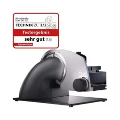 Graef SKS700 Sliced Kitchen Eisenglimmergrau Allesschneider Inkl. MiniSlice-Aufsatz
