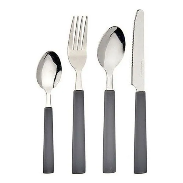 Bigbuy Home Besteckset Grau Edelstahl (16 Stücke) 1 Bigbuy Home Besteckset Grau Edelstahl (16 Stücke)