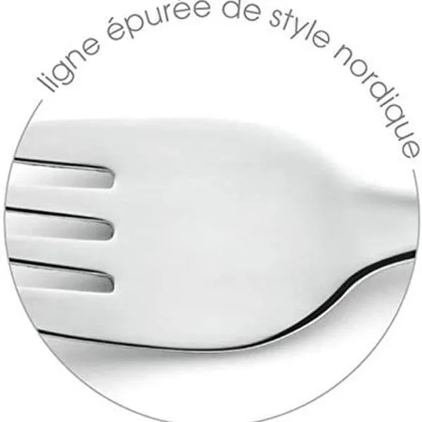 Besteckset Amefa Hotel Metall Stahl Edelstahl 24 Stücke 4 Besteckset Amefa Hotel Metall Stahl Edelstahl 24 Stücke – Bild 4