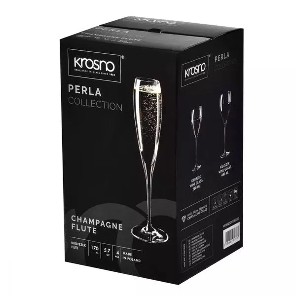 Krosno Perla Gläser Für Champagne Prosecco | Set 4 | 170 ML | Spülmaschine 8 Krosno Perla Gläser Für Champagne Prosecco | Set 4 | 170 ML | Spülmaschine – Bild 8