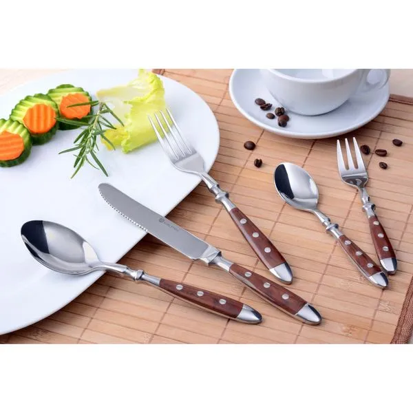 Gräwe Tafelbesteck 30-tlg. 6 Personen Braun, Serie Nürnberg, Geschmiedet Schwere Qualität 2 Gräwe Tafelbesteck 30-tlg. 6 Personen Braun, Serie Nürnberg, Geschmiedet Schwere Qualität – Bild 2