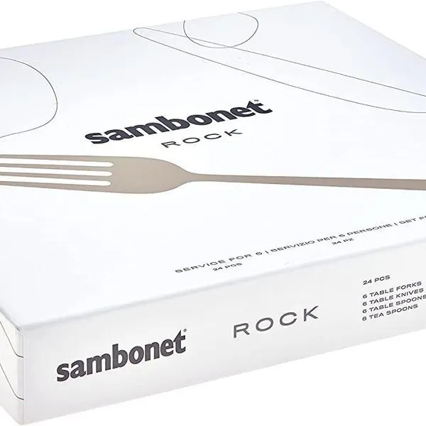 Sambonet Rock Edelstahl Besteck 24tlg S0183-S00013-S0037 52562-81 2 Sambonet Rock Edelstahl Besteck 24tlg S0183-S00013-S0037 52562-81 – Bild 2