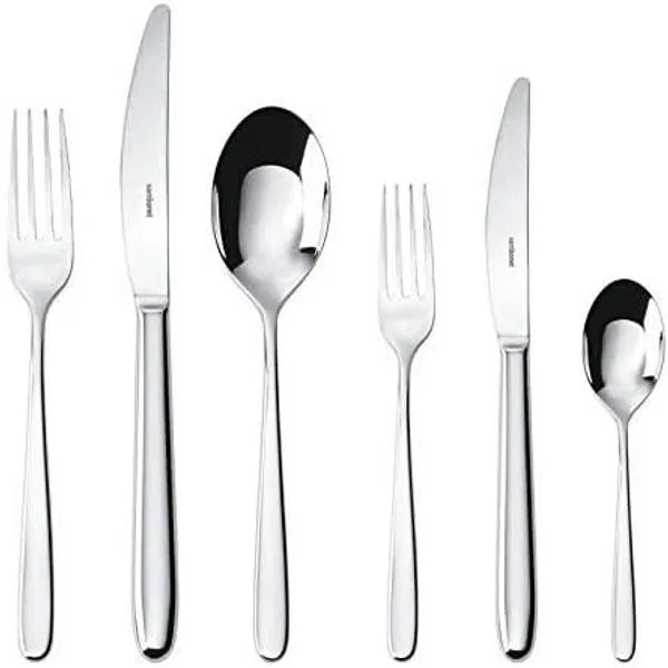Sambonet Hannah Edelstahl Versilbert Besteck 72tlg. Vh. 52720-79 1 Sambonet Hannah Edelstahl Versilbert Besteck 72tlg. Vh. 52720-79
