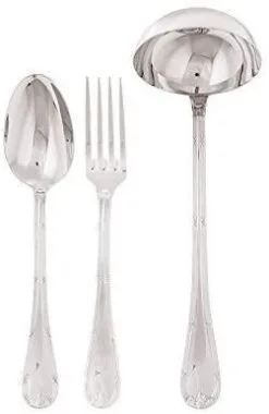 Sambonet Ruban Croisè Edelstahl Versilbert Servierbesteck 3tlg. 52723-80