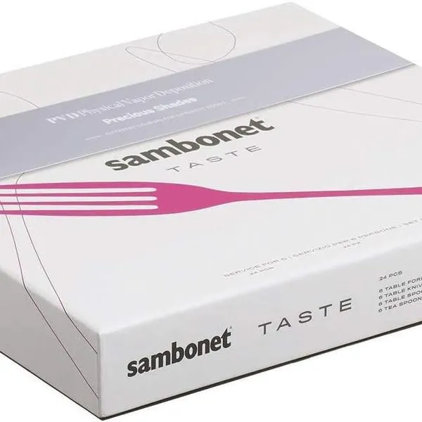 Sambonet Taste Edelstahl/ PVDschwarz Besteck 24tlg. Vh. 52553B81 2 Sambonet Taste Edelstahl/ PVDschwarz Besteck 24tlg. Vh. 52553B81 – Bild 2