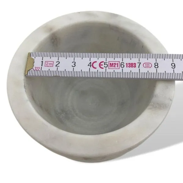 Mörser Mit Stößel Steinmörser Marmor Zerkleinerer Gewürzmörser Küche Antik-Stil 3 Mörser Mit Stößel Steinmörser Marmor Zerkleinerer Gewürzmörser Küche Antik-Stil – Bild 3