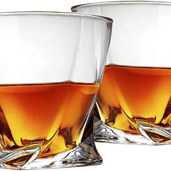 Cooko Twist Whisky Rum Tumbler Cocktail Gläser Set Spülmaschinenfest 2er Set 1 Cooko Twist Whisky Rum Tumbler Cocktail Gläser Set Spülmaschinenfest 2er Set