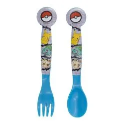 Stor Pokemon Pikachu Mauzi Plastik Besteck Set - 2 Teile