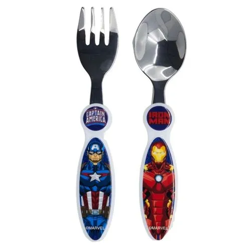 Stor Marvel Iron Man Und Captain America Besteck Set - 2 Teile 1 Stor Marvel Iron Man Und Captain America Besteck Set - 2 Teile