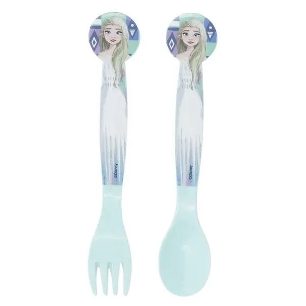 Stor Frozen Eiskönigin Plastik Besteck Set - 2 Teile 1 Stor Frozen Eiskönigin Plastik Besteck Set - 2 Teile