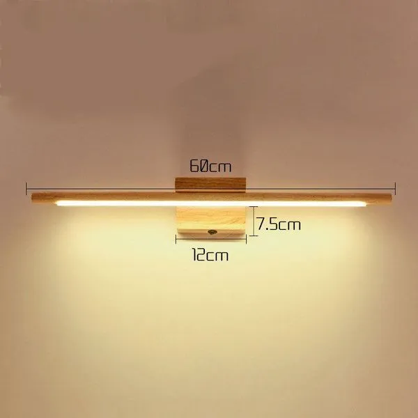 Holz Badezimmerspiegellampe Mit Schalter Moderne LED Innenwandleuchte 6 Holz Badezimmerspiegellampe Mit Schalter Moderne LED Innenwandleuchte – Bild 6