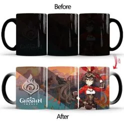 Genshin Impact Thema01 Thermoeffekt Tasse Ceramic Kaffee Tee Milch Becher