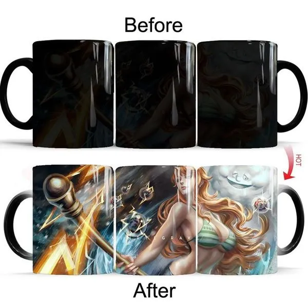 Anime ONE PIECE Thema02 Thermoeffekt Tasse Ceramic Kaffee Tee Milch Becher 1 Anime ONE PIECE Thema02 Thermoeffekt Tasse Ceramic Kaffee Tee Milch Becher