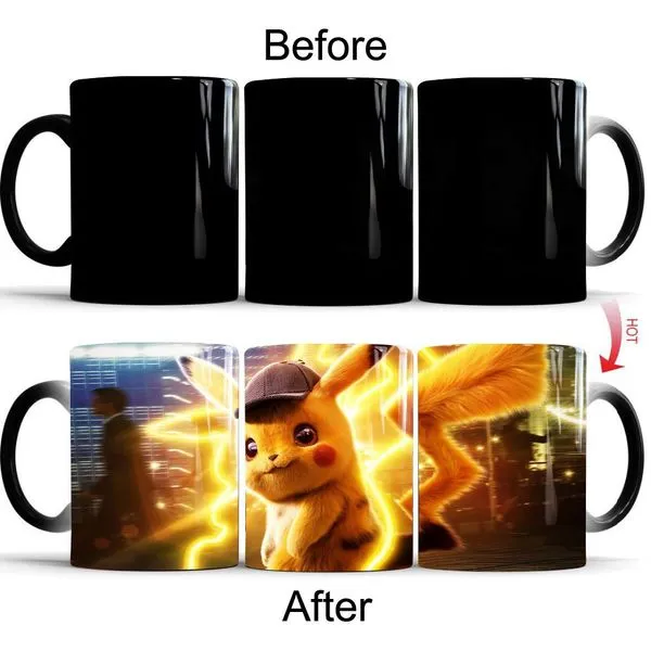 Anime Pokémon Thermoeffekt Tasse Ceramic Kreativ Kaffee Tee Milch Becher 2 Anime Pokémon Thermoeffekt Tasse Ceramic Kreativ Kaffee Tee Milch Becher – Bild 2