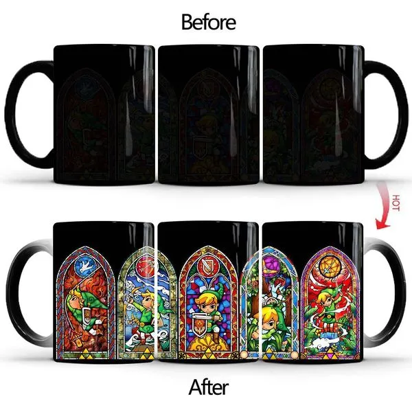 Spiel The Legend Of Zelda Thermoeffekt Tasse Ceramic Kaffee Tee Milch Becher 1 Spiel The Legend Of Zelda Thermoeffekt Tasse Ceramic Kaffee Tee Milch Becher