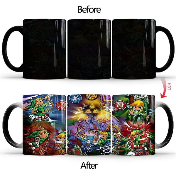 Spiel The Legend Of Zelda Thermoeffekt Tasse Ceramic Kaffee Tee Milch Becher 2 Spiel The Legend Of Zelda Thermoeffekt Tasse Ceramic Kaffee Tee Milch Becher – Bild 2