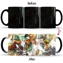 Anime Attack On Titan Thermoeffekt Tasse Ceramic Kaffee Tee Milch Becher -Haushalt & Küche Geschäft 576782320