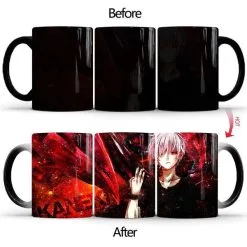 Tokyo Ghoul Ken Kaneki Thermoeffekt Tasse Ceramic Kaffee Tee Milch Becher