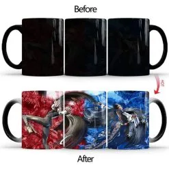 Spiel Bayonetta Thermoeffekt Tasse Ceramic Kaffee Tee Milch Becher