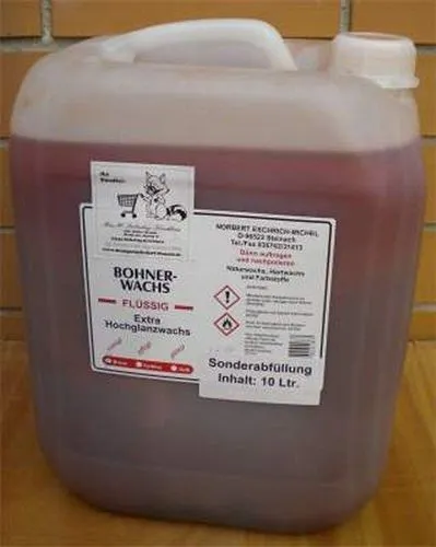 Michel Bohnerwachs Braun, Flüssiger Hartglanzwachs, Glänzend 10 Ltr. Kanister 1 Michel Bohnerwachs Braun, Flüssiger Hartglanzwachs, Glänzend 10 Ltr. Kanister