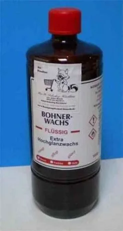 Michel Bohnerwachs Braun, Flüssiger Hartglanzwachs, Glänzend 1 Flasche 1000 Ml.