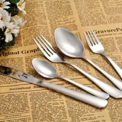 Edelstahl Design Besteck Set, 30-teilig Essbesteck | Besteckset | Tafelbesteck