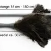 Staubwedel Straußenfedern + Teleskop Staubwischer Staubtuch Staub Bürste Feder